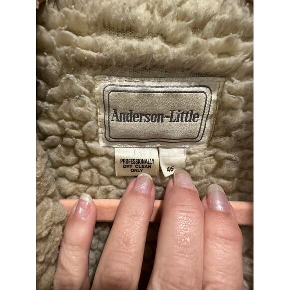 Vintage Marlboro Man Corduroy Trucker Coat Lined With Shearling Boho Chic - Picture 8 of 8